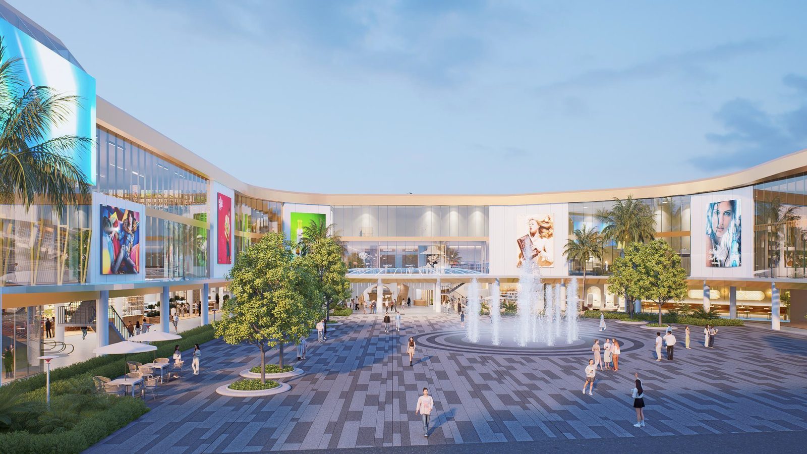 Fountain plaza